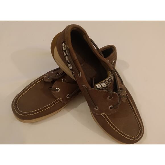 Sperry Top-Sider Women’s Boat Shoes Size 9.5 – Leopard Print Accent - Picture 3 of 4